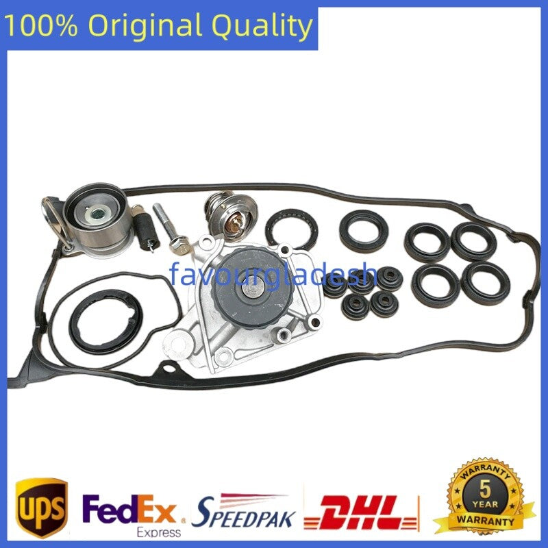 Timing Belt Kit Water Pump Valve Cover for Honda for Civic 1.7L 01-05 19200-PLM-A01