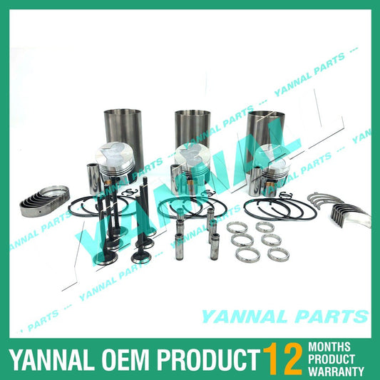 new D1463 Reconstruction and Overhaul Kit with Gaskets, Bearings, and Valve Train for Kubota