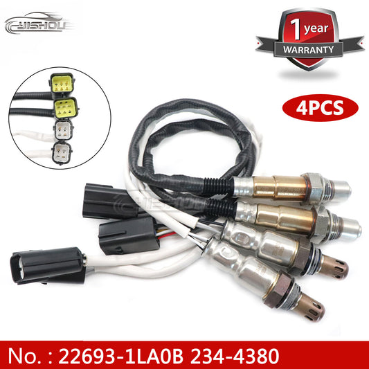 4-pack of upstream and downstream oxygen (O2) sensors for Infiniti QX56 and QX80 5.6L (2011-14)