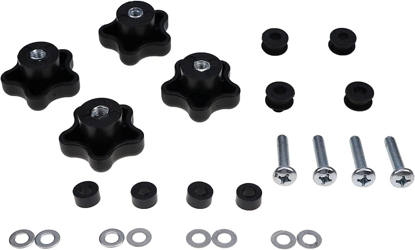 4X 6681614 Top Window Knob Kit for Bobcat T110 T140 T180 T190 751 763 773 863