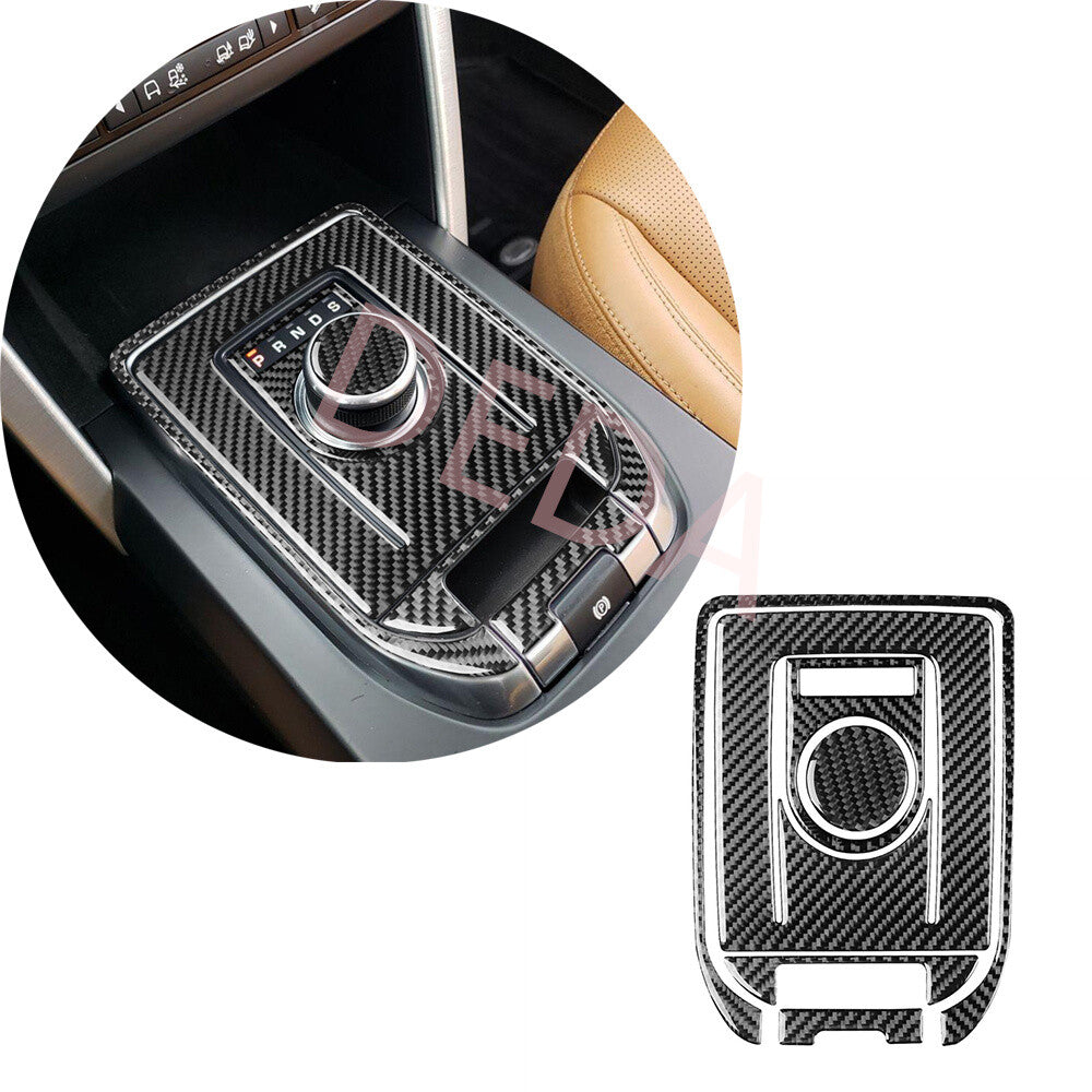 6¡ÁCarbon Fiber Gear Shift Set Trim Kits for Land Rover Discovery Sport 2015-2019