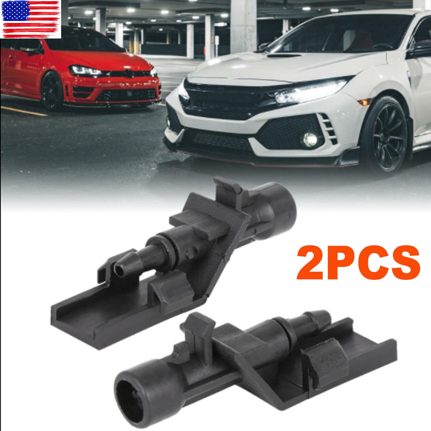 2pcs 76810-TP6-A01 Windshield Washer Nozzle for Honda HR-V CR-V Crosstour Accord