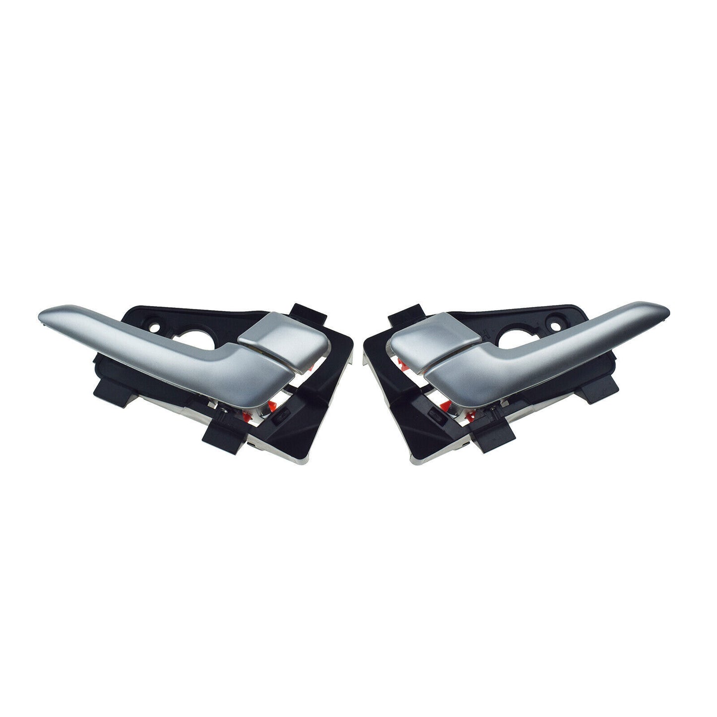 for Kia Picanto 2011-2016 Rear Left  Right Interior Door Handles Silver Pair 2X