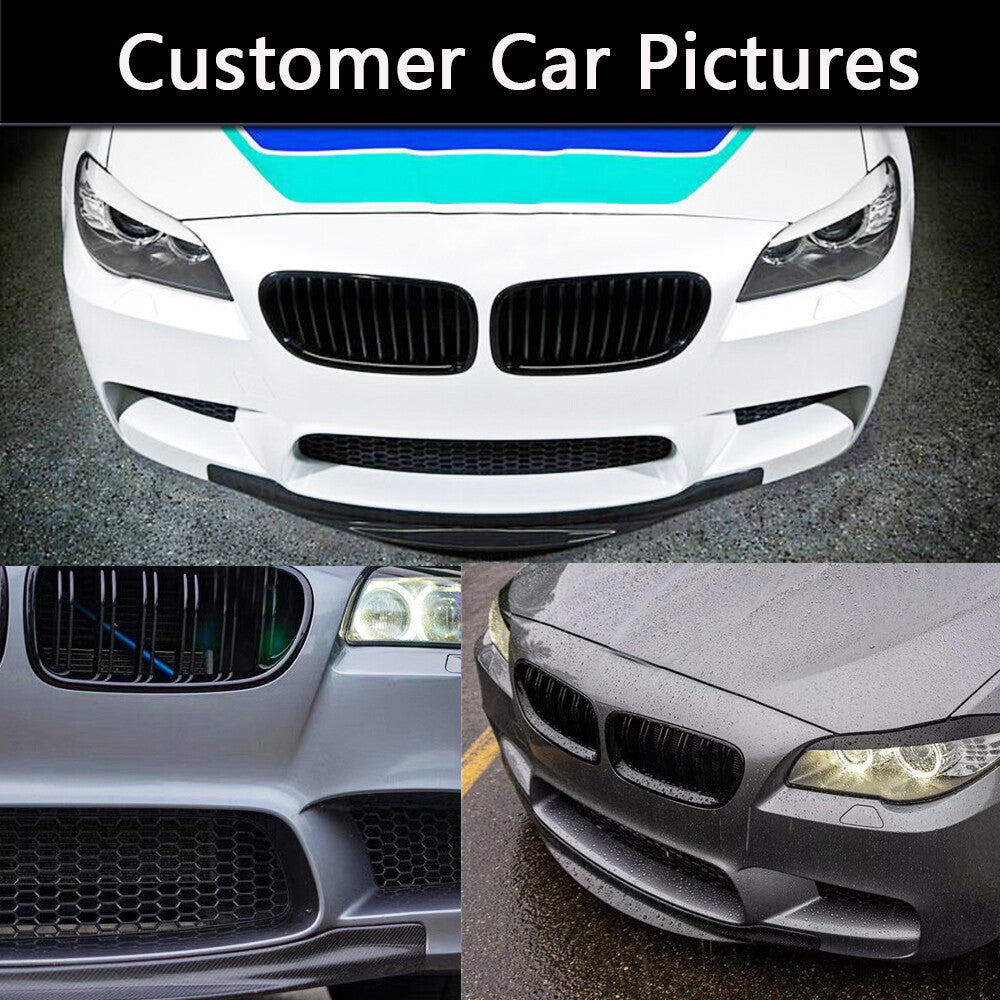 Carbon Fiber Front Bumper Lip Center Chin Lip Spoiler Fit for BMW F10 M5 12-16