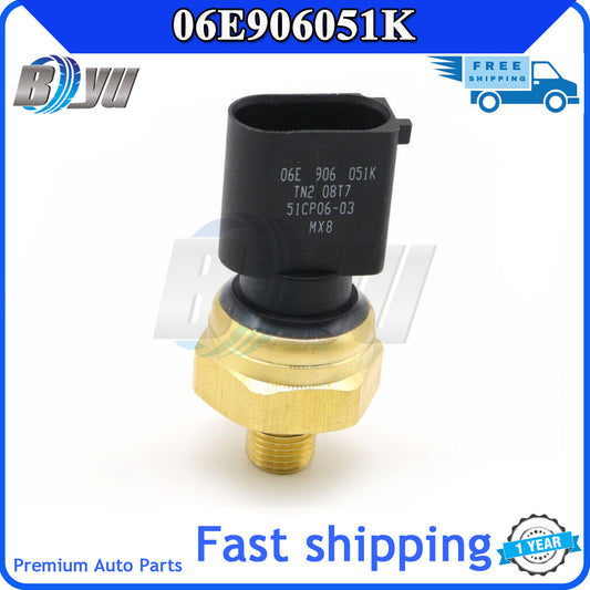 06e906051k New fuel pressure sensor suitable for Volkswagen for Audi for A4 , for A6 , Quattro, and for Volkswagen for Jetta .