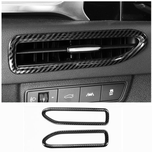 for Hyundai Sonata 2020-2023 Car Dashboard side Air Vent Cover Trim Carbon fiber