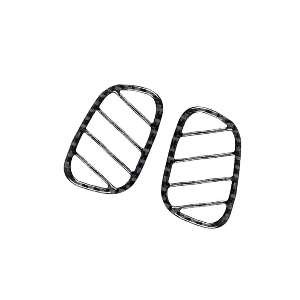 2x Carbon Fiber Dashboard Air Wind Trim for Jaguar XF 2009-2011