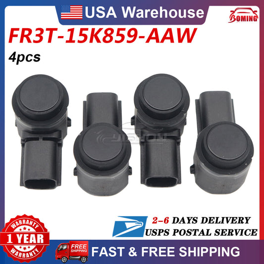 FR3T-15K859-AAW Set of 4pcs New Parking Assist Aid Sensor for Ford 2015-2020
