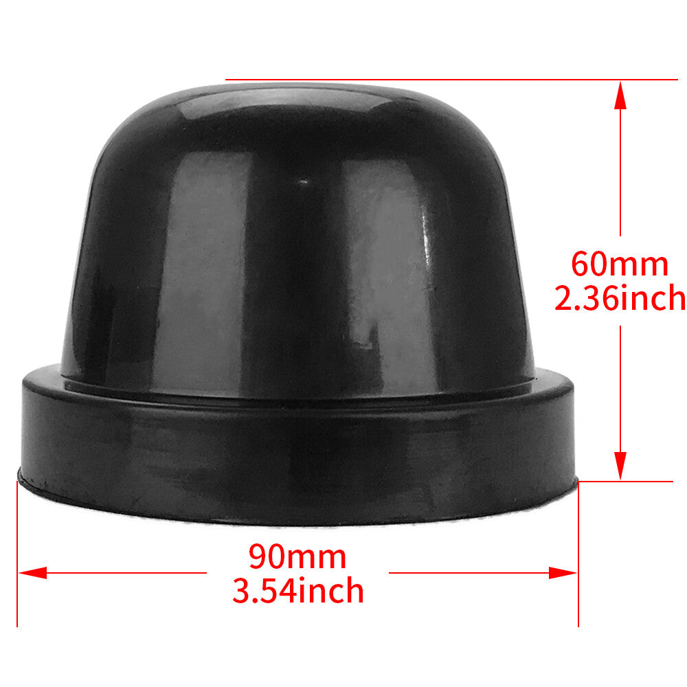 Two-piece rubber headlight housings, extended dust covers, and boot caps suitable for F150 2015, 2016, and 2017 models.