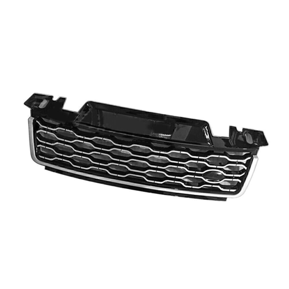 1pc ABS Front Grille Upper Grill Fit for Range Rover Sport 2018-2021 Black Silver