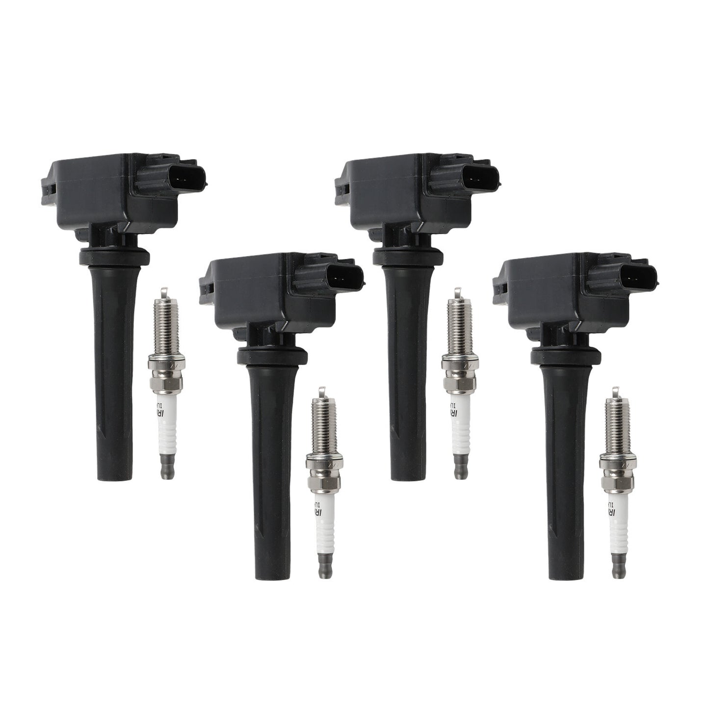 4pcs UF822 Ignition Coils  Spark Plugs for Toyota Yaris iA 1.5L 2017-2018