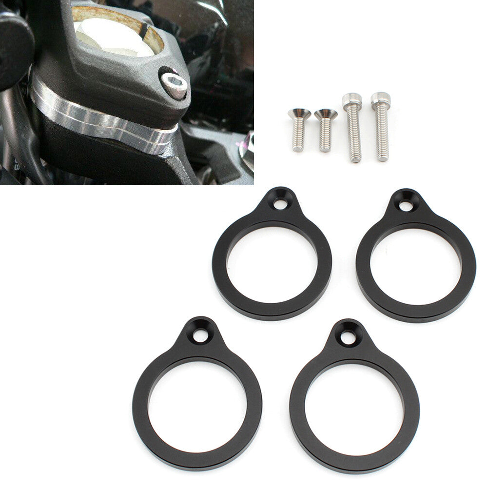 for Kawasaki NINJA250 400 18-21 4x Handlebar Riser Spacer Clamp Lifting 6MM 12MM