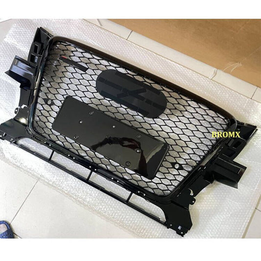 Front Grill Bumper Honeycom Grille Fit for Audi Q5 2009 - 2012 RSQ5 Style Black