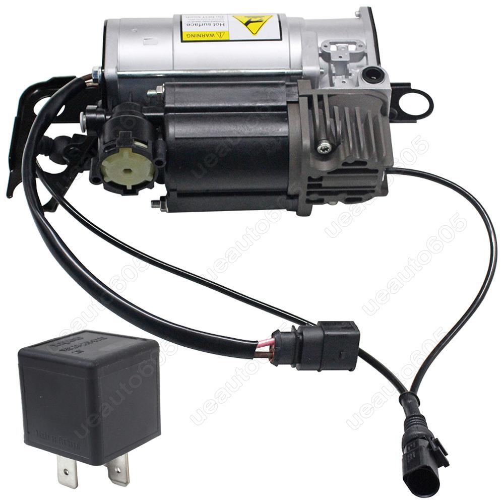 Air Suspension Compressor Pump + Relay for Audi Q7 4L / 4LB 2006-2015 7L8616006A
