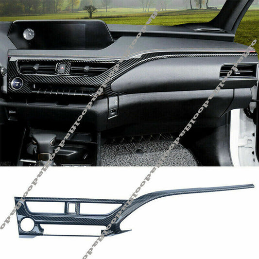 for Lexus UX 200 250h 2019-21 Carbon Fiber Central Console Dashboard Strip Trim
