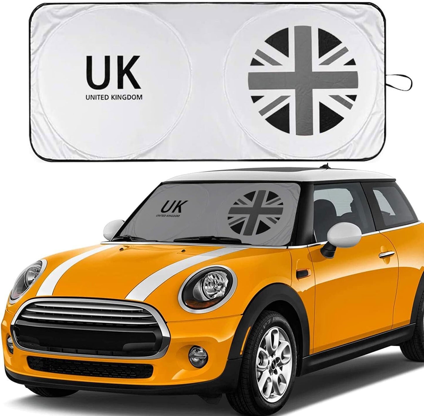 for Mini Cooper Car Windshield Sun Shade Union Jack UV Block Visor UK Flag Cover