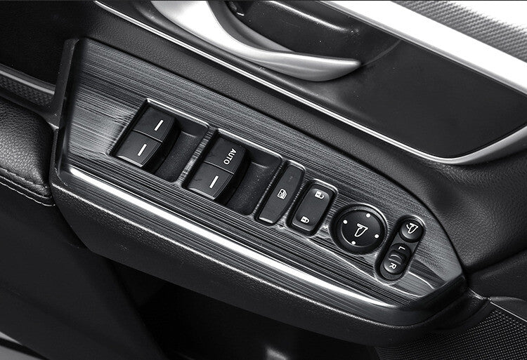 Glass Window Lifting Lock Panel Trim for Honda CR-V CRV 2017-2022 Black Titanium