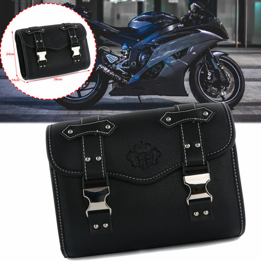 Sissy Motorcycle Tool Kit Bar Bag Saddle Bag Storage for Harley Bobber Cafe Racer