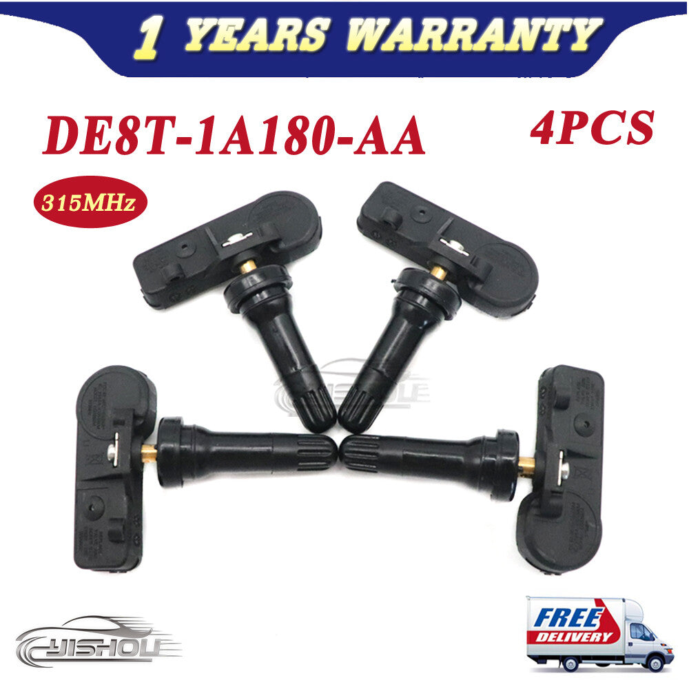4pcs NEW Tire Pressure Sensor TPMS TPMS for Ford Motorcraft 315Mhz DE8T-1A180-AA