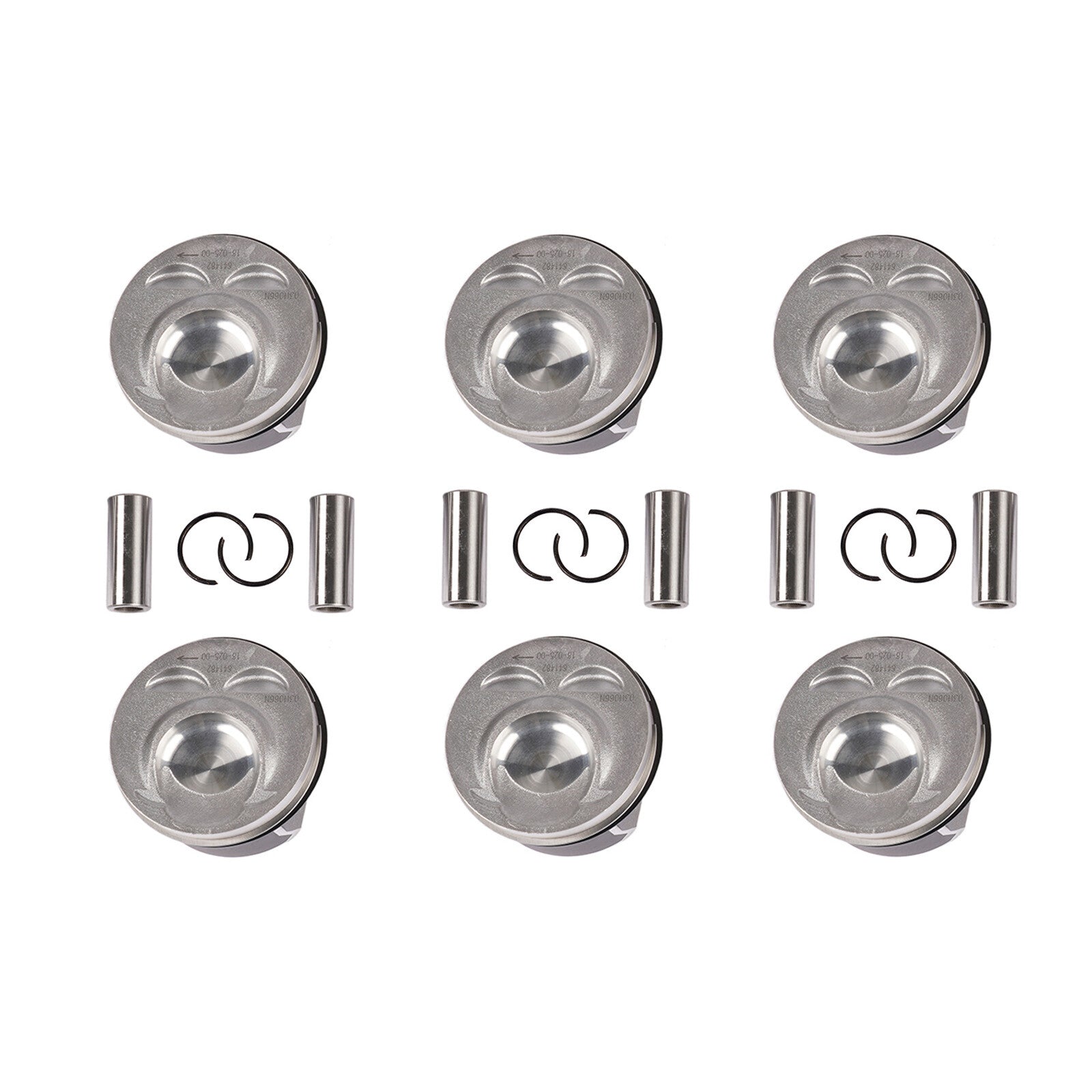 6x Pistons Rings Set for Audi Q7 for VW CC for Passat for Porsche for Cayenne 3.6L 03H107066N