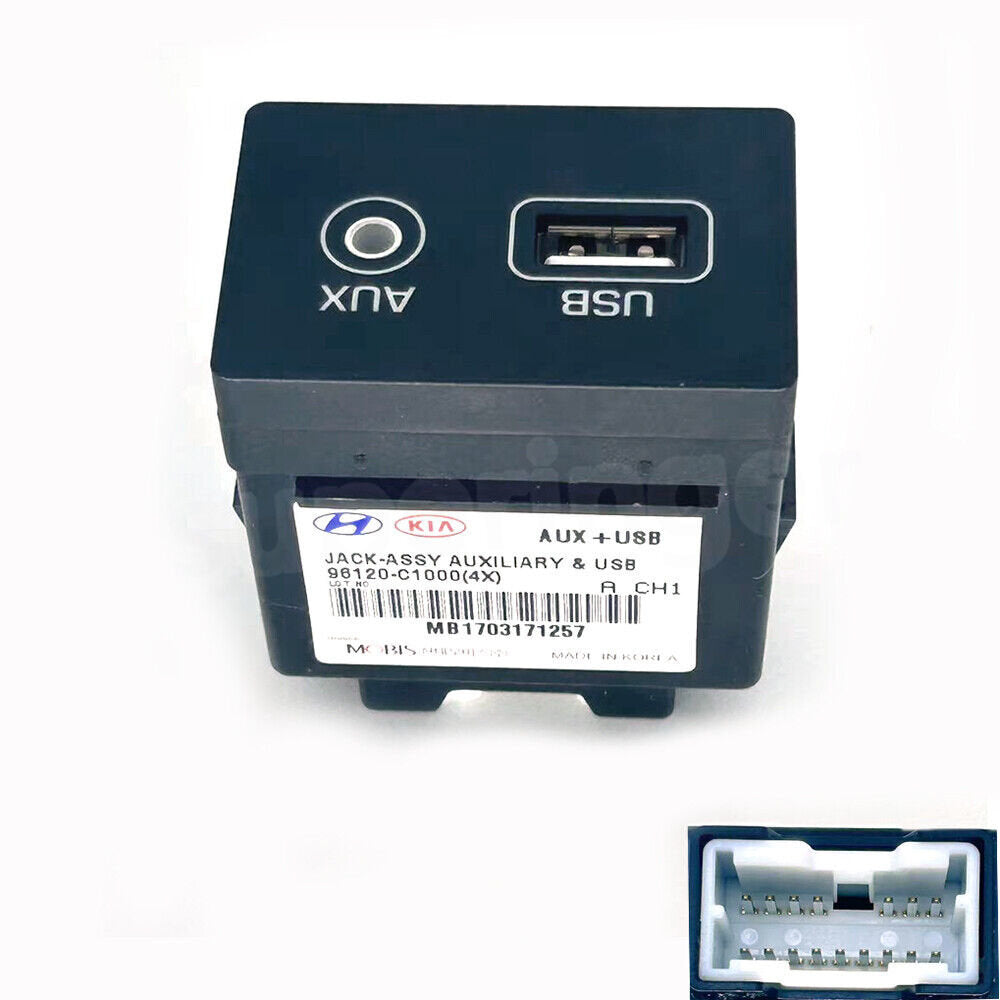 Assy USB auxiliary AUX socket for 2015-2017 for Hyundai Sonata sedan 96120-C1000.