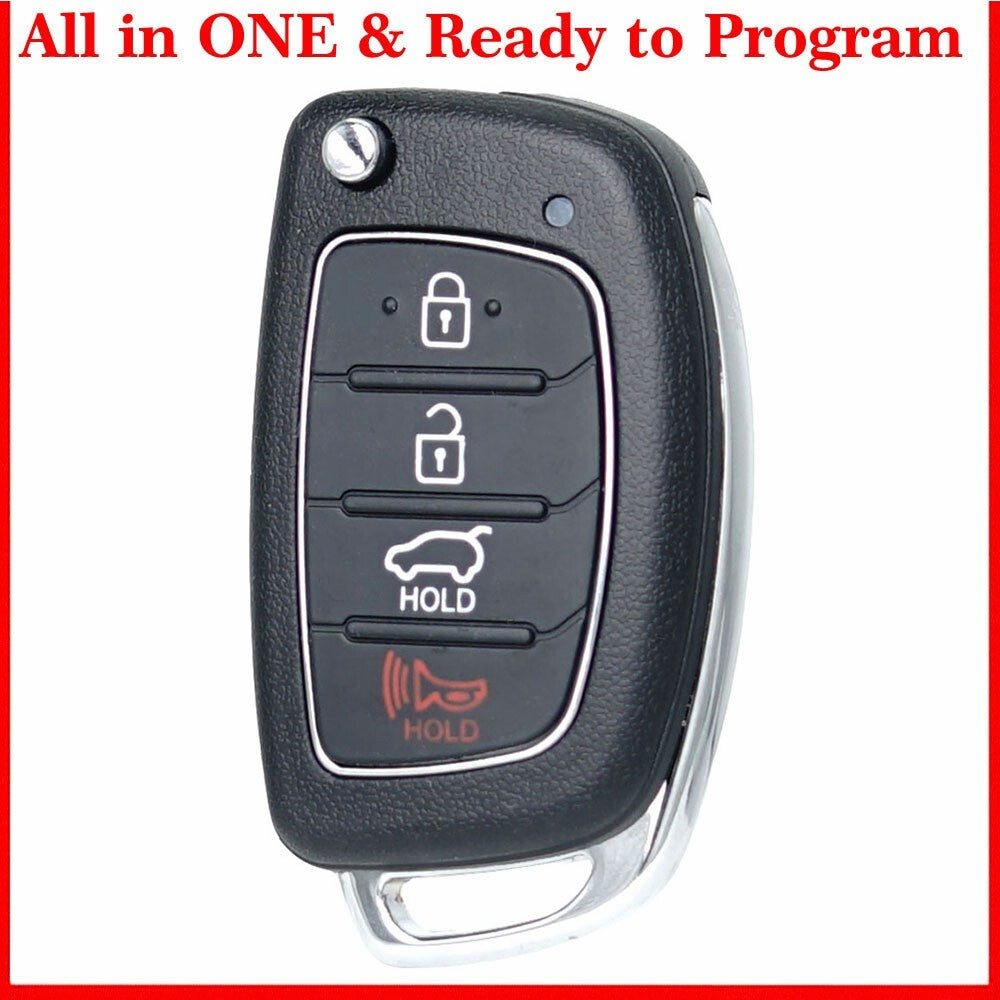 Remote control compatible with 2017-2020 for Hyundai Sonata keyless entry car key chain TQ8-RKE-4F25