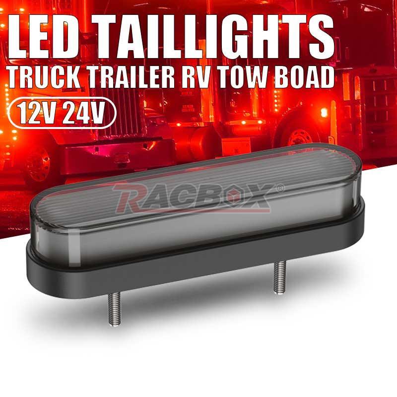 1X Universal Motorcycle Rear Stop Brake Tail Light Red LED for ATV UTV Dirt Bike