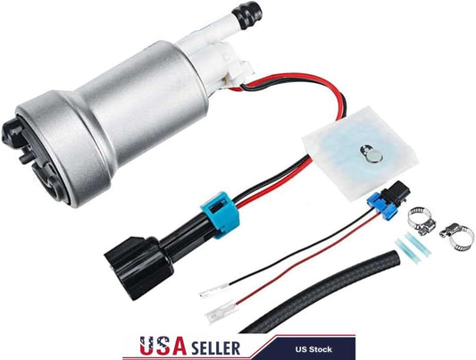 /TI F90000274 450LPH High Pressure Fuel Pump +Install Kit E85