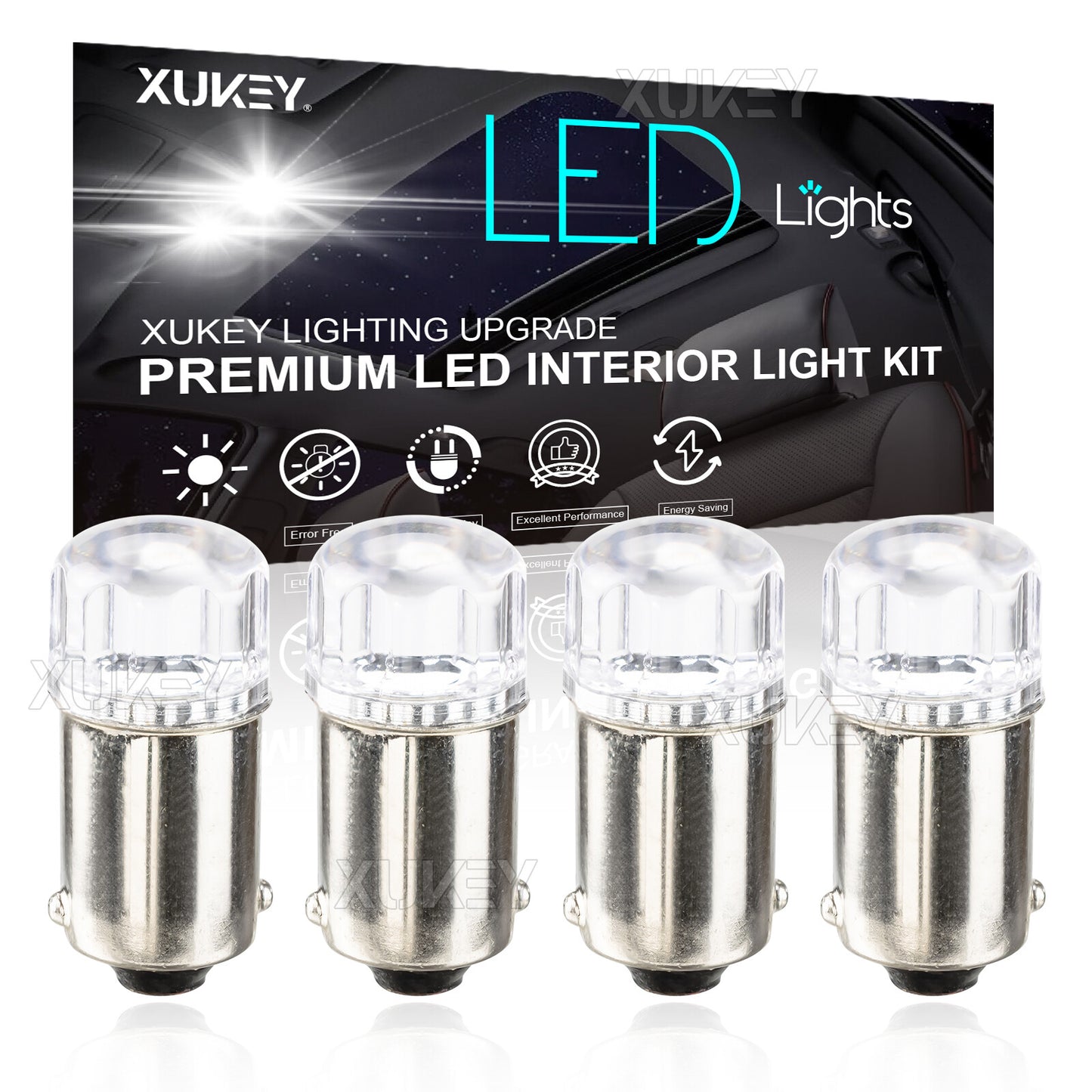 4 Ba9s T 4w SMD LED Car Lamp Bulb Still Light Indoor Lighting H10w
