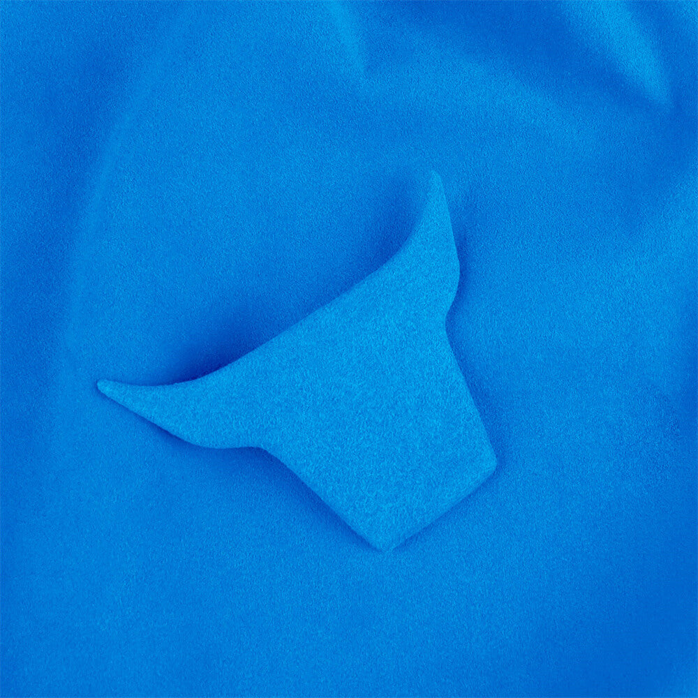 Suede Blue Inner Steering Wheel Lower Chin Panel Cover for Honda for Civic 2016-2021