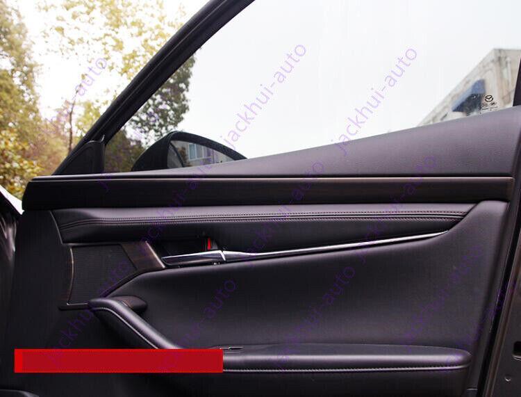 Wood grain ABS door car door panel trim strip cover for Mazda 3 Axela 2019-2021