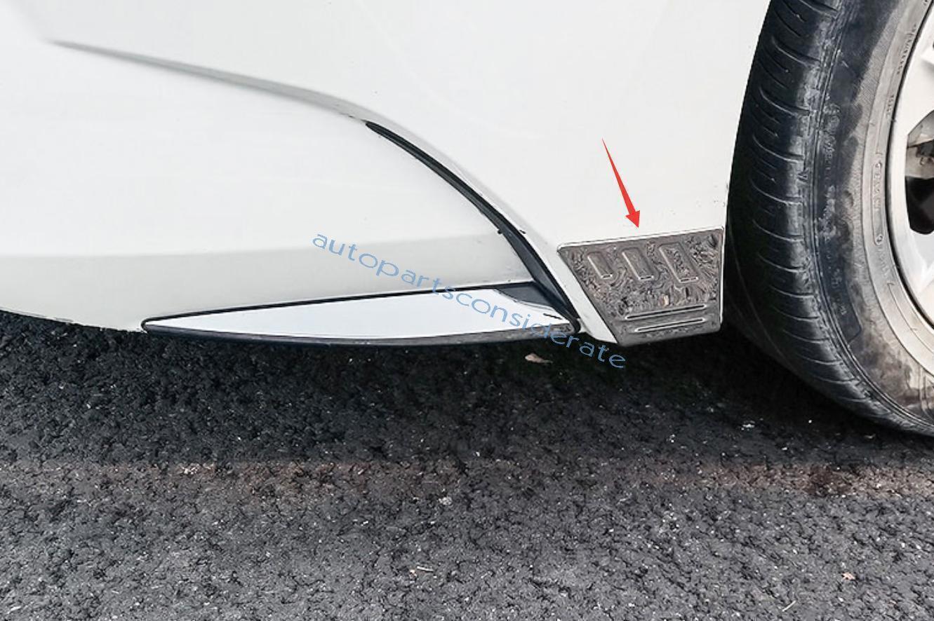 for Toyota for Corolla 20-2024 Silver Look Front Bumper Side Anti-Scratch Cover Trim
