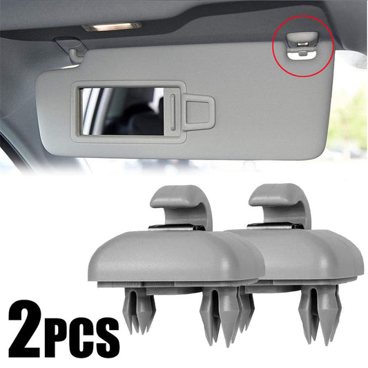 2Pcs Sun Visor Grey Clip Holder for Audi A3 S3 for A4 S4 for A5 S5 Q3 Q5 TT 8U0857562A