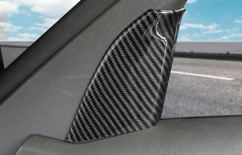 Carbon Fiber A Pillar Front Triangle Cover Trim For Auto for Cadillac CT5 2020-2022