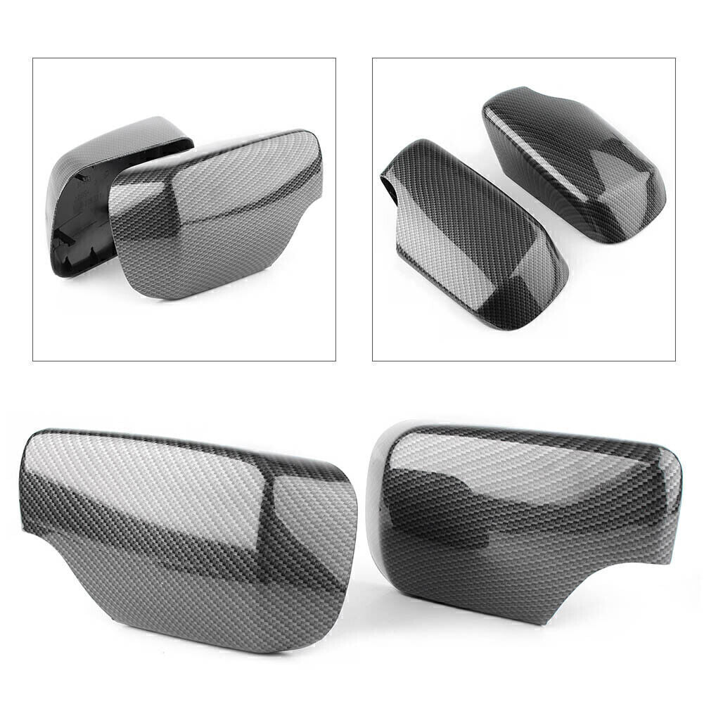 Outer Exterior Rear View Side Mirror Cover Trim Fit for BMW E46 1998-2003 2004 2005
