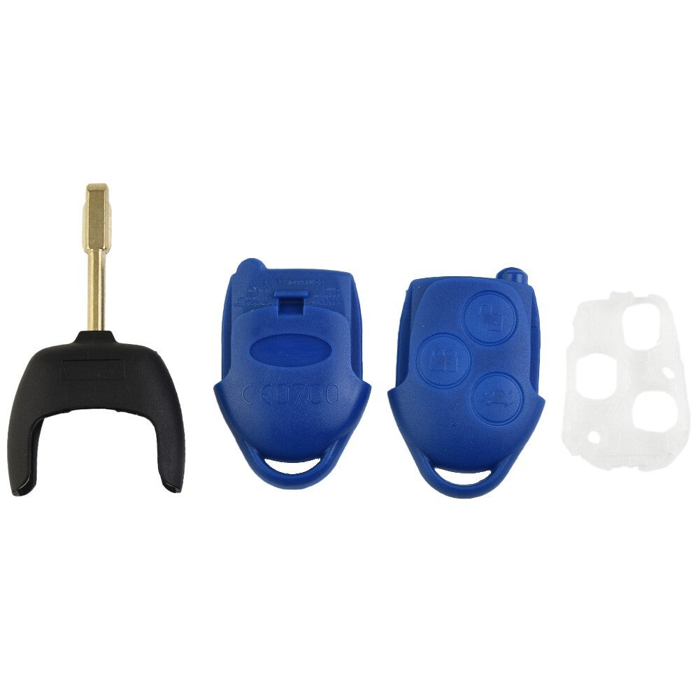 Key fob protective case, 3-button blue remote control protective cover for Ford Transit-MK7 2006 - 2014