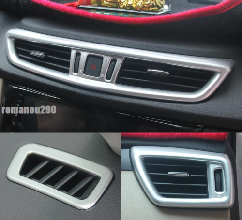 5p for Nissan Rogue 2014-2020 Silver Dashboard Air Outlet Vent Panel Cover Trim