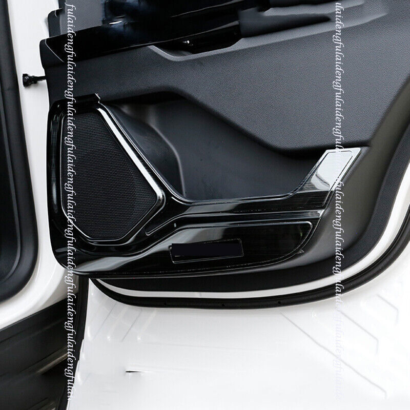 4Black Stainless Door Anti Kick Pad Protective Trim for Ford Explorer 2020-2021