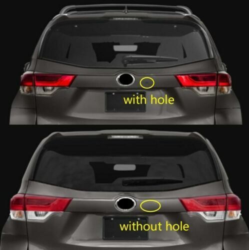 for Toyota Highlander 2014-2019 Black Rear Door Trunk LED Tail Light Cover Trim
