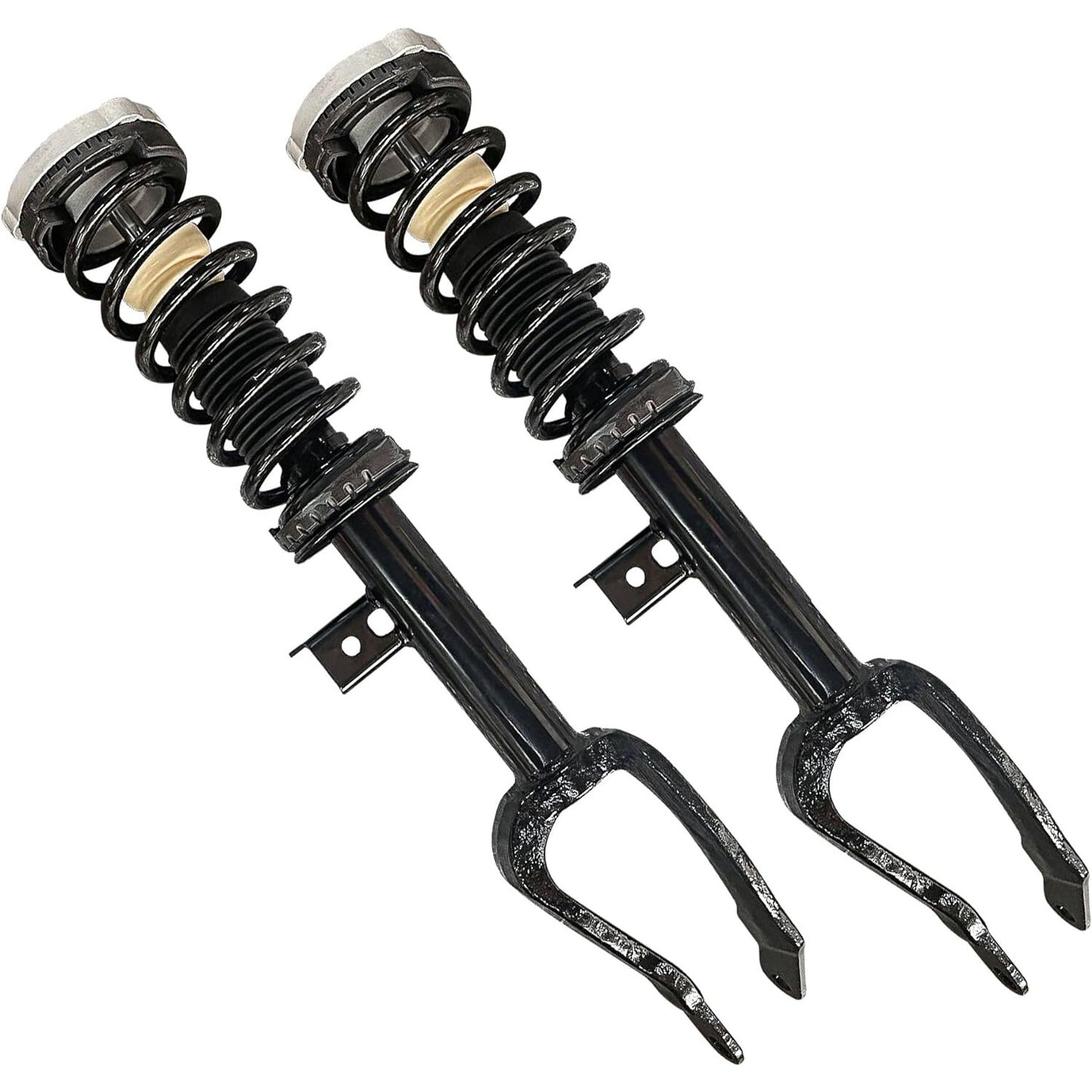 Two-piece front-mounted L+R hydraulic spring shock absorber strut auxiliary device suitable for Infiniti QX56 and QX80 (2011-21)