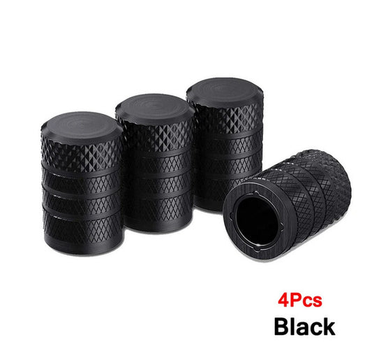 4-piece universal black tire valve cover rod air dust cover for Mitsubishi vehicles