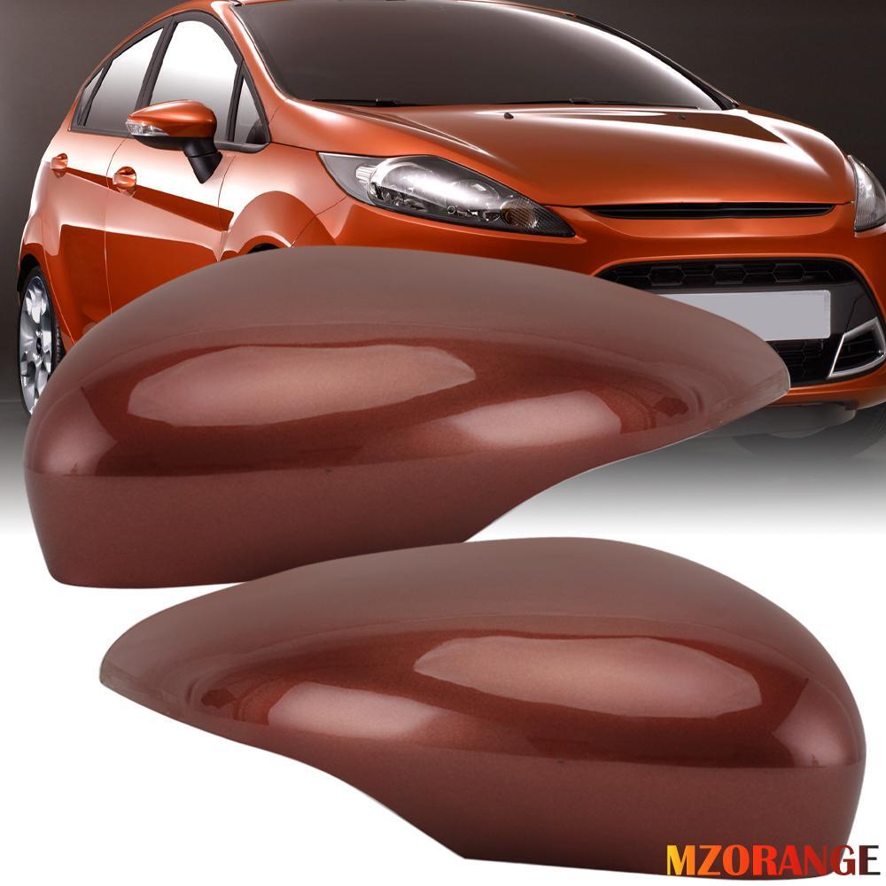 2¡Á for Ford Fiesta MK7 2009-2017 Aussenspiegel Spiegelkappe Abdeckung Orange