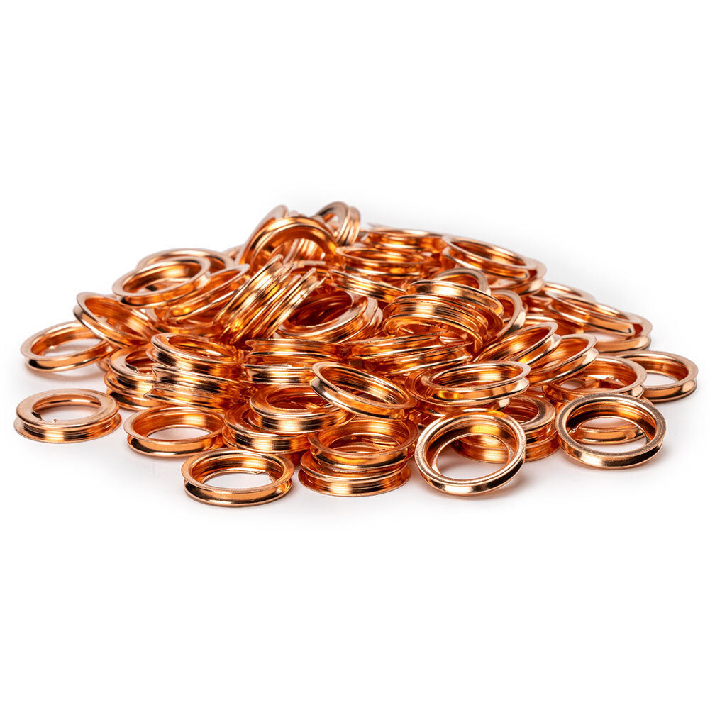 100Pcs Metal Oil Drain Plug Crush Washer Gasket for Nissan for Infiniti 11026-JA00A
