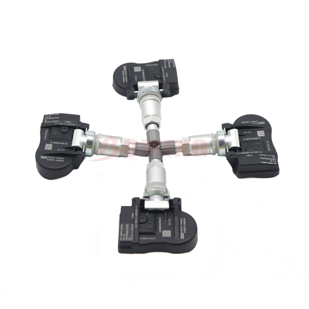 Tire Pressure Sensor 4-Piece TPMS for Kia Sorento Optima and for Hyundai Santa Fe Accents