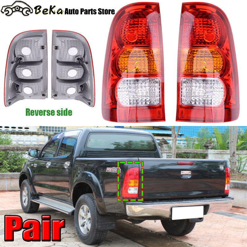 2-Piece Vigo Pickup Unit for Toyota Hilux MK6 2005-2011 LHRH Rear Brake Light/Taillight