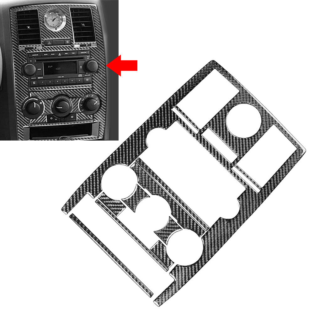 Center Console AC Switch CD Panel Cover Trim Fit for Chrysler 300 300C 2005-07 Set