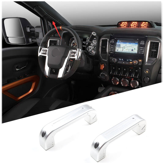 Front aluminum pillar door handle kit for Nissan Titan 2016 - 2023 (2 pieces)