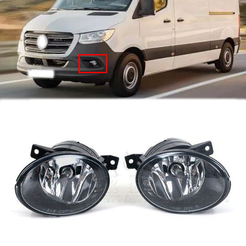 1 Pair for Mercedes-Benz Sprinter W906 New Front Fog Lamp With Halogen Bulbs
