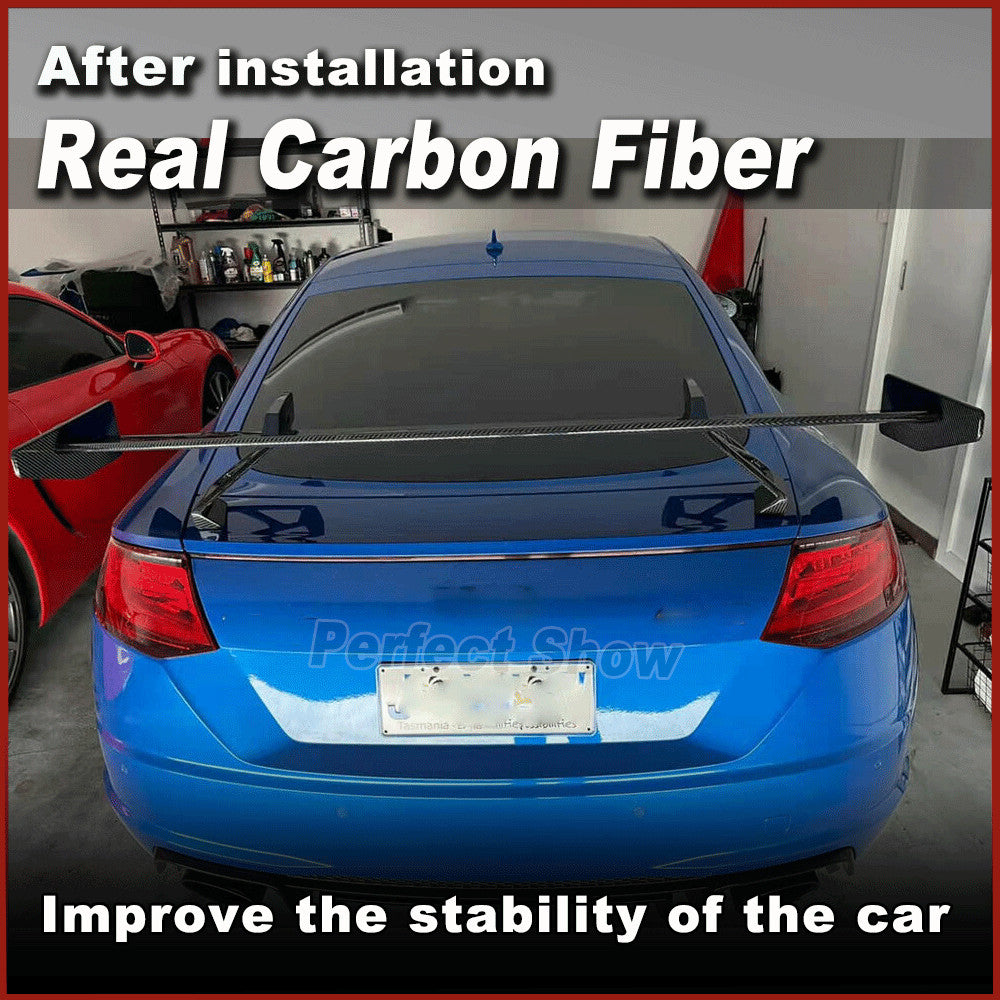 for Audi TT TTS TTRS MK3 8S 2015-2020 DRY Carbon Fiber Rear Trunk Spoiler Wing