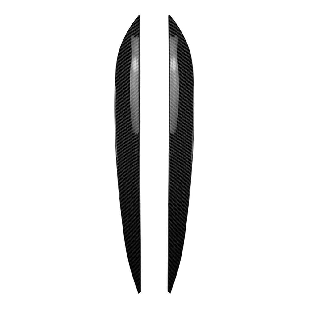 2x Front Fog Light Lamp Eyebrow Cover Trim for VW Touareg 2010-2018 Carbon Fiber